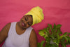 Yellow Solid Headwrap